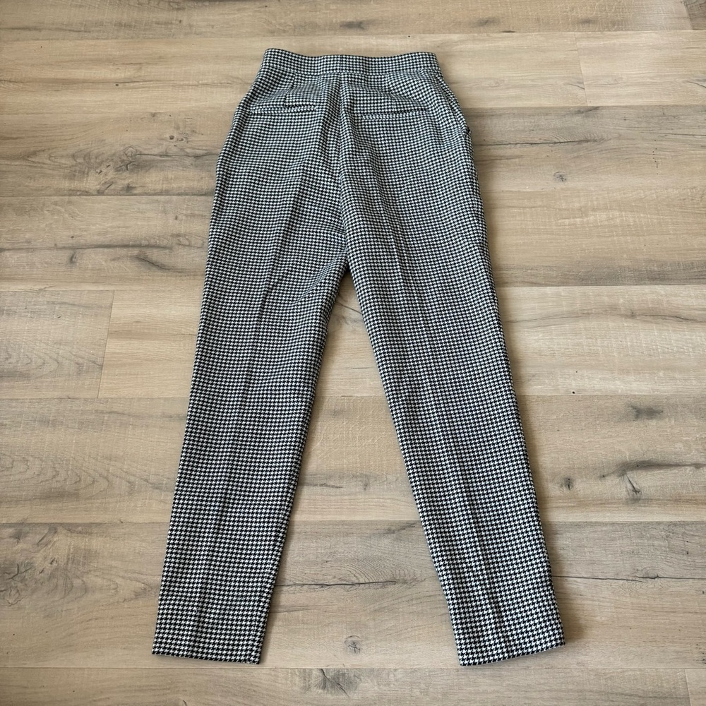 Saint Laurent black & white houndstooth slim fit wool pants - size 4 (36) - Picture 7 of 10